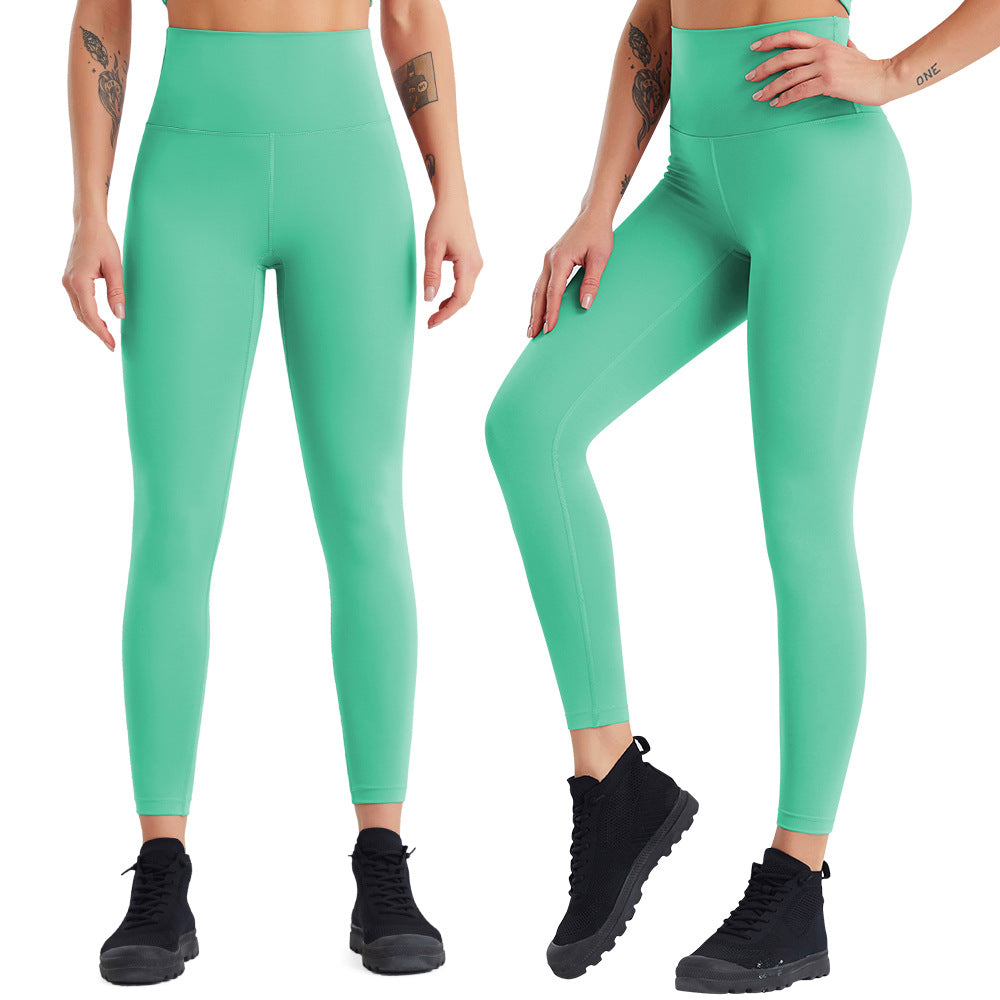 Yoga Pants Women High Waist Quick Drying Fitness Pants Running Nude Feel Sports Tights