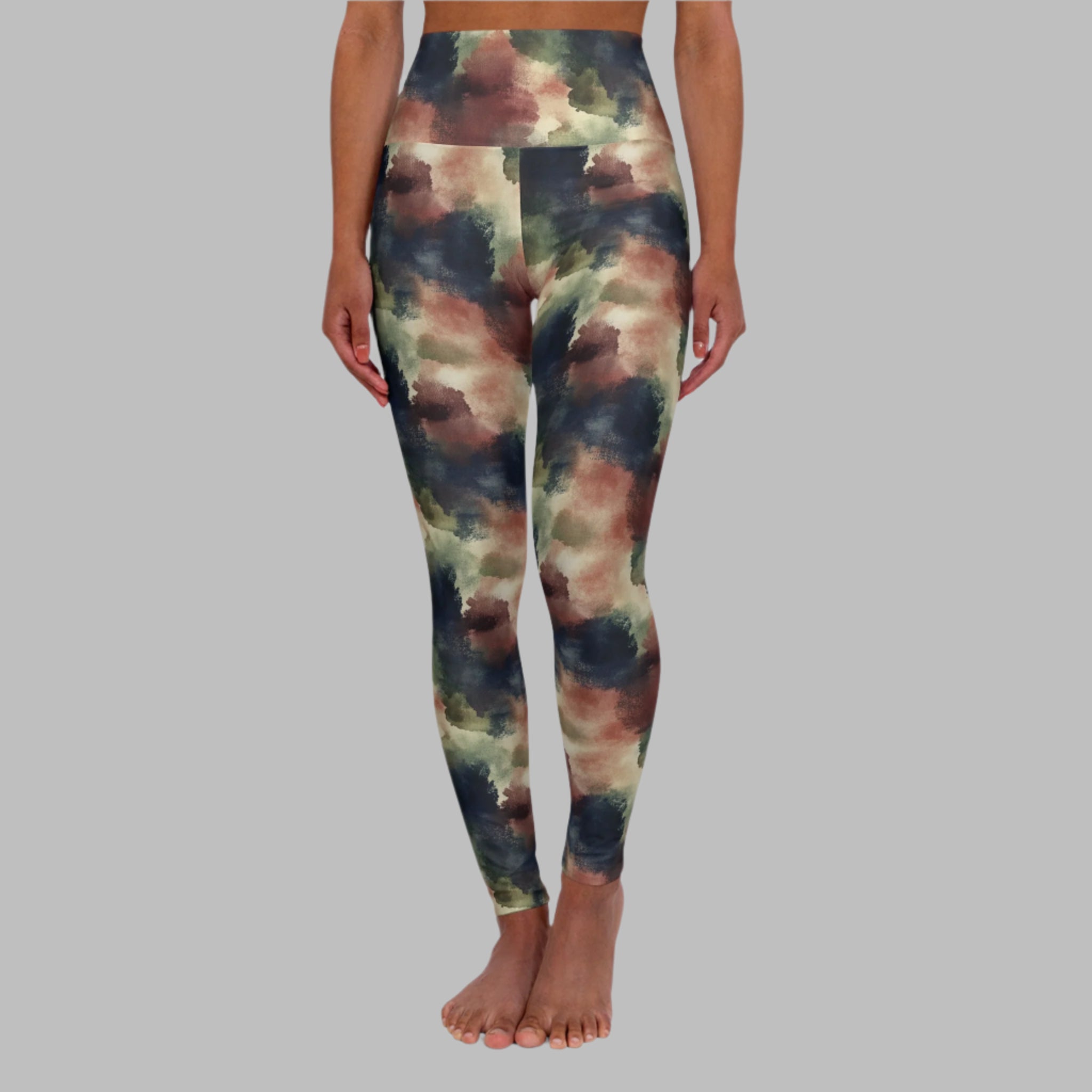 Deep Reflection - High Waisted Yoga Leggings