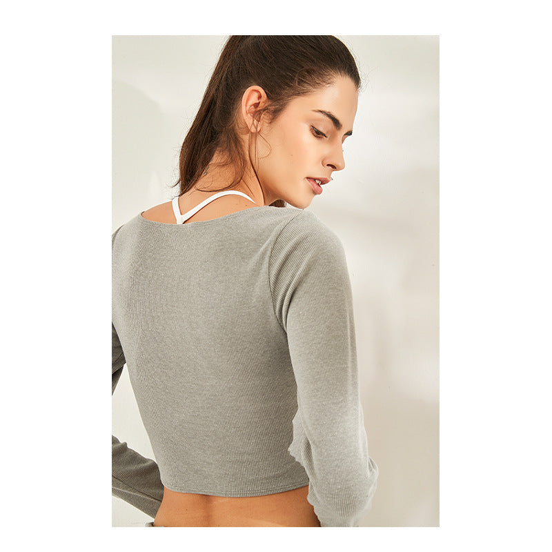 Women’s V-Neck Long Sleeve Workout Top