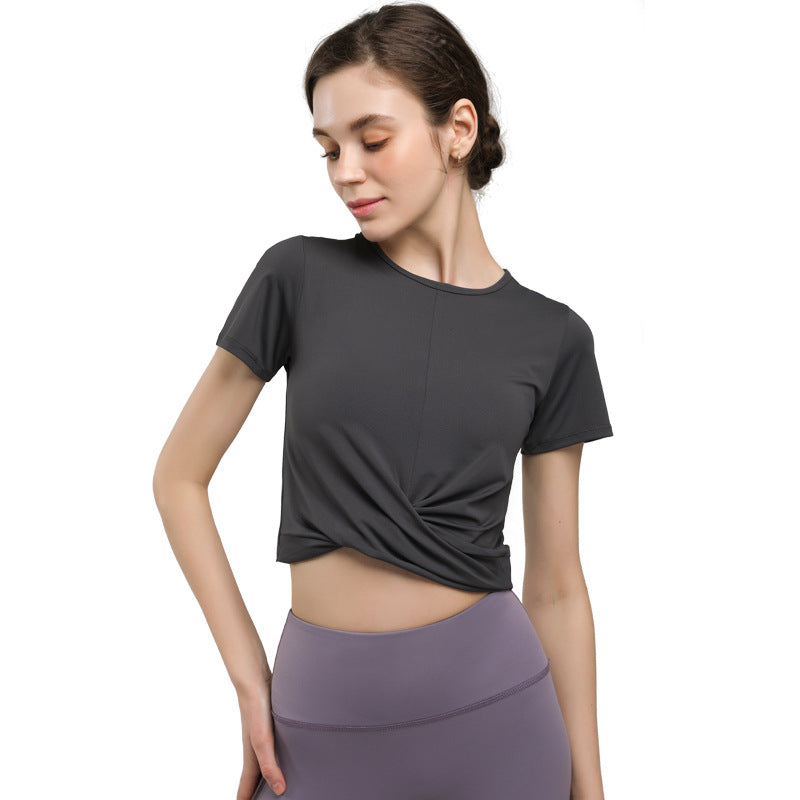 Fitted Twist Front Crop Top