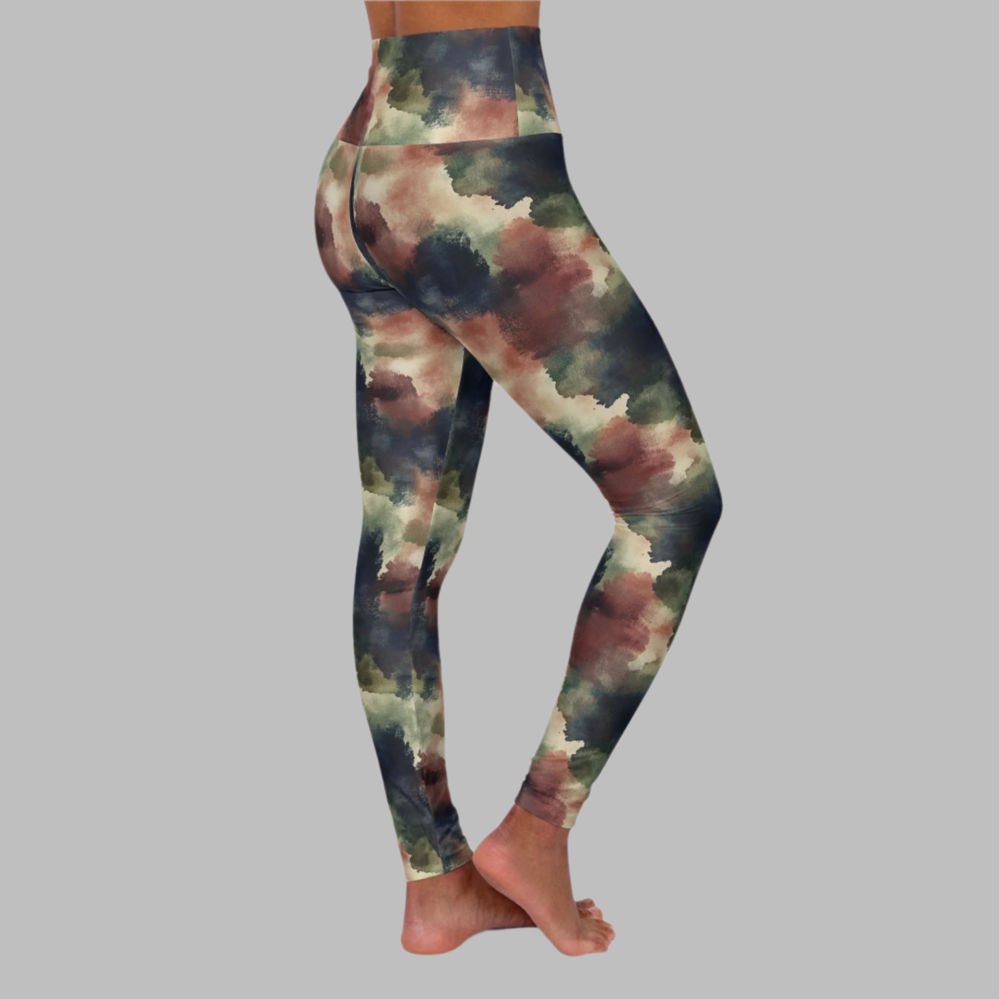 Deep Reflection - High Waisted Yoga Leggings