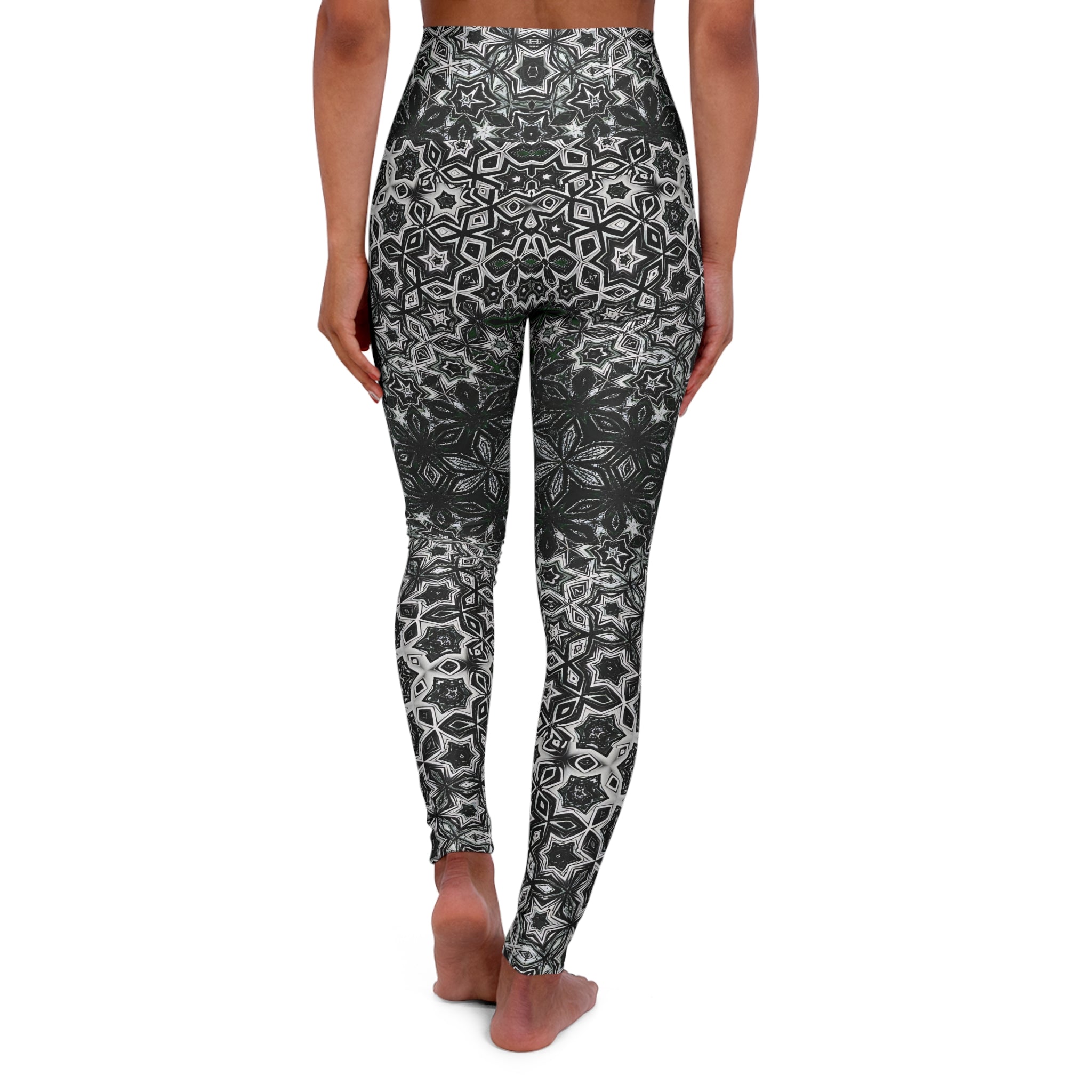 Graphite Glam - High Waisted Leggings