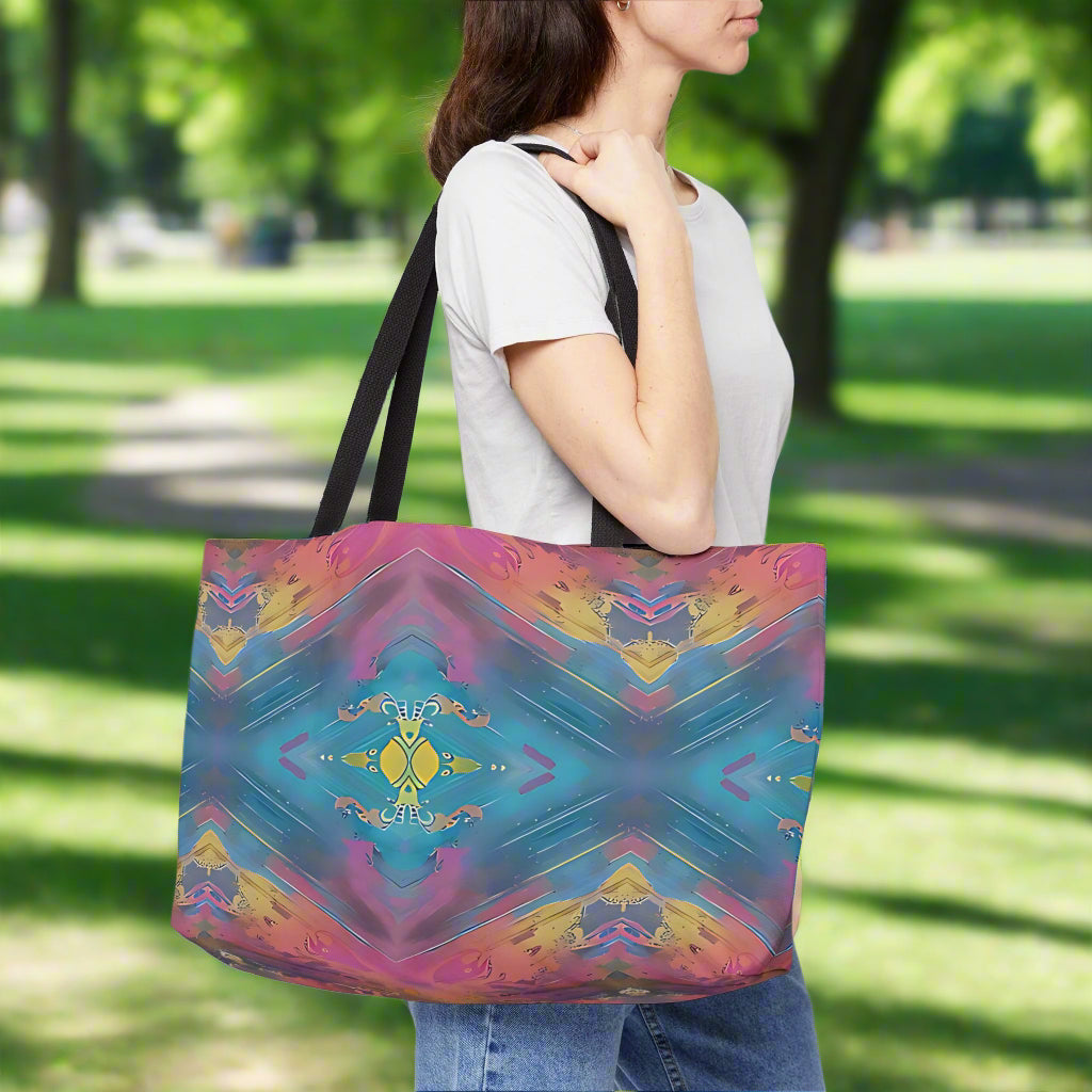 Cotton Candy Weekender Tote Bag