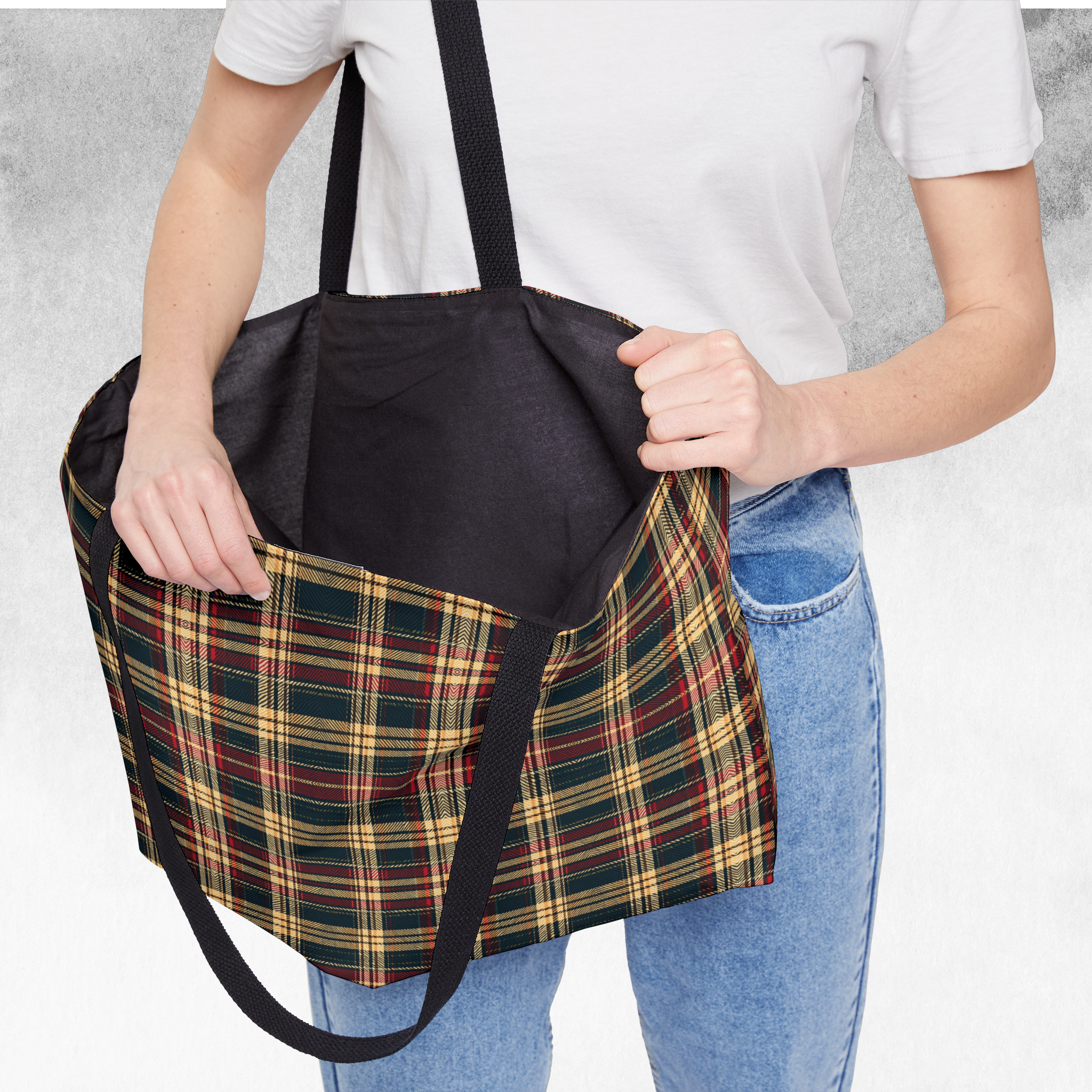 Plaid Allure - Weekender Tote Bag