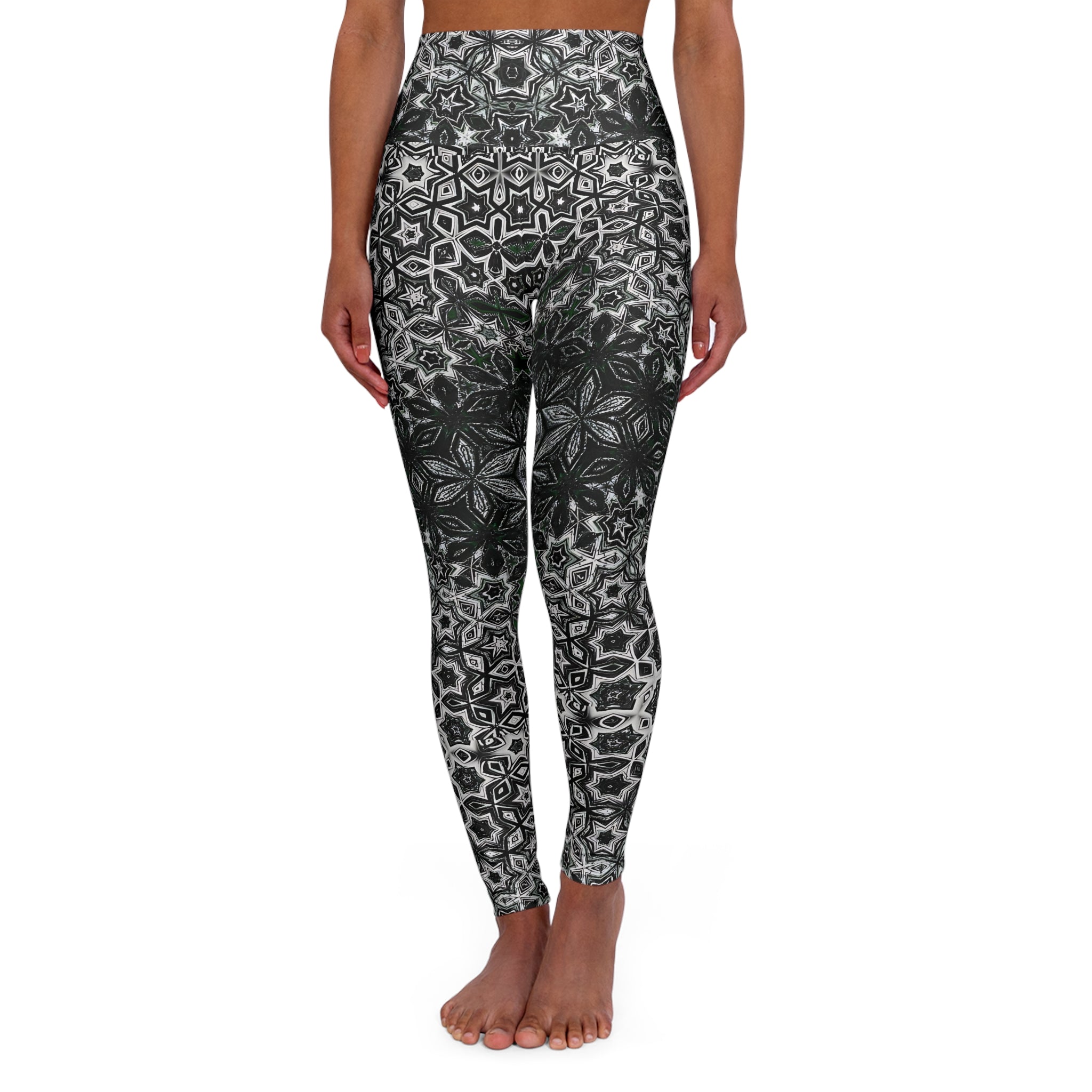 Graphite Glam - High Waisted Leggings