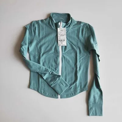 Women's Quick-Dry Zip-Up Jacket – Long Sleeve & High Collar