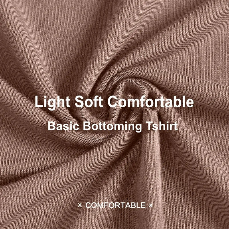 Modal Solid Basic Tshirt Long Sleeves