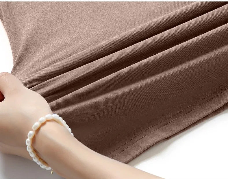 Modal Solid Basic Tshirt Long Sleeves