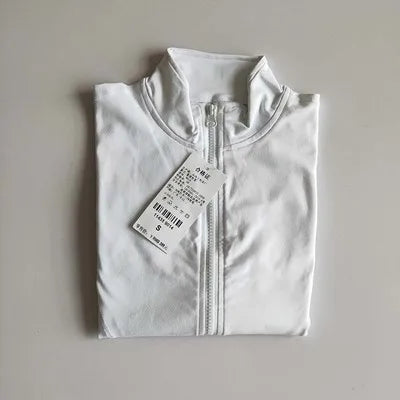 Women's Quick-Dry Zip-Up Jacket – Long Sleeve & High Collar