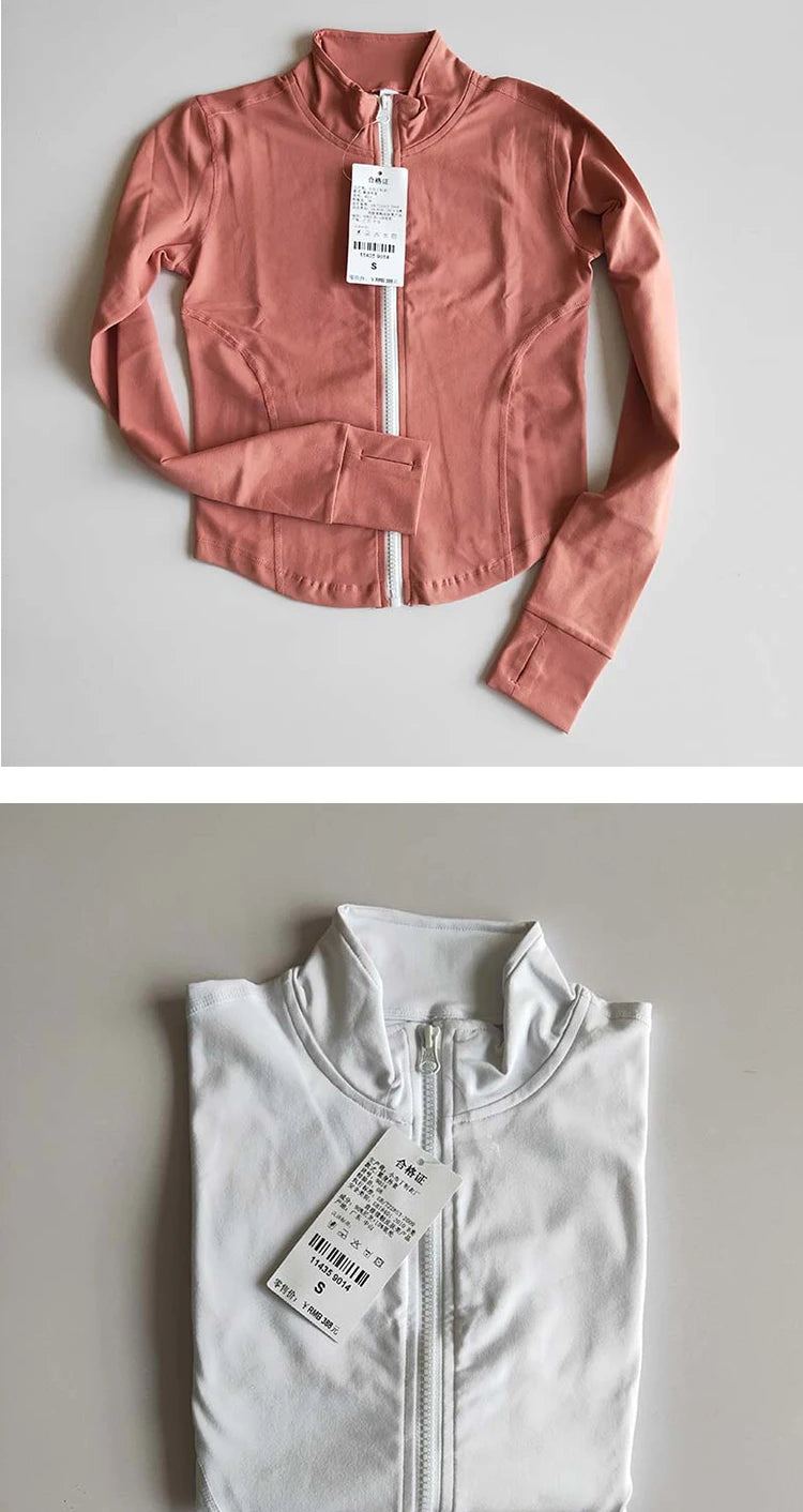 Women's Quick-Dry Zip-Up Jacket – Long Sleeve & High Collar