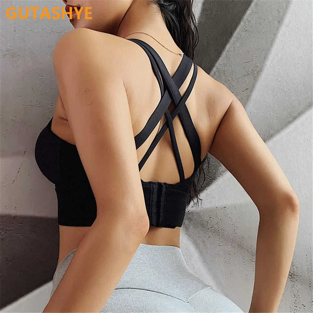 Push Up Bra Sports Bra With Back Closure