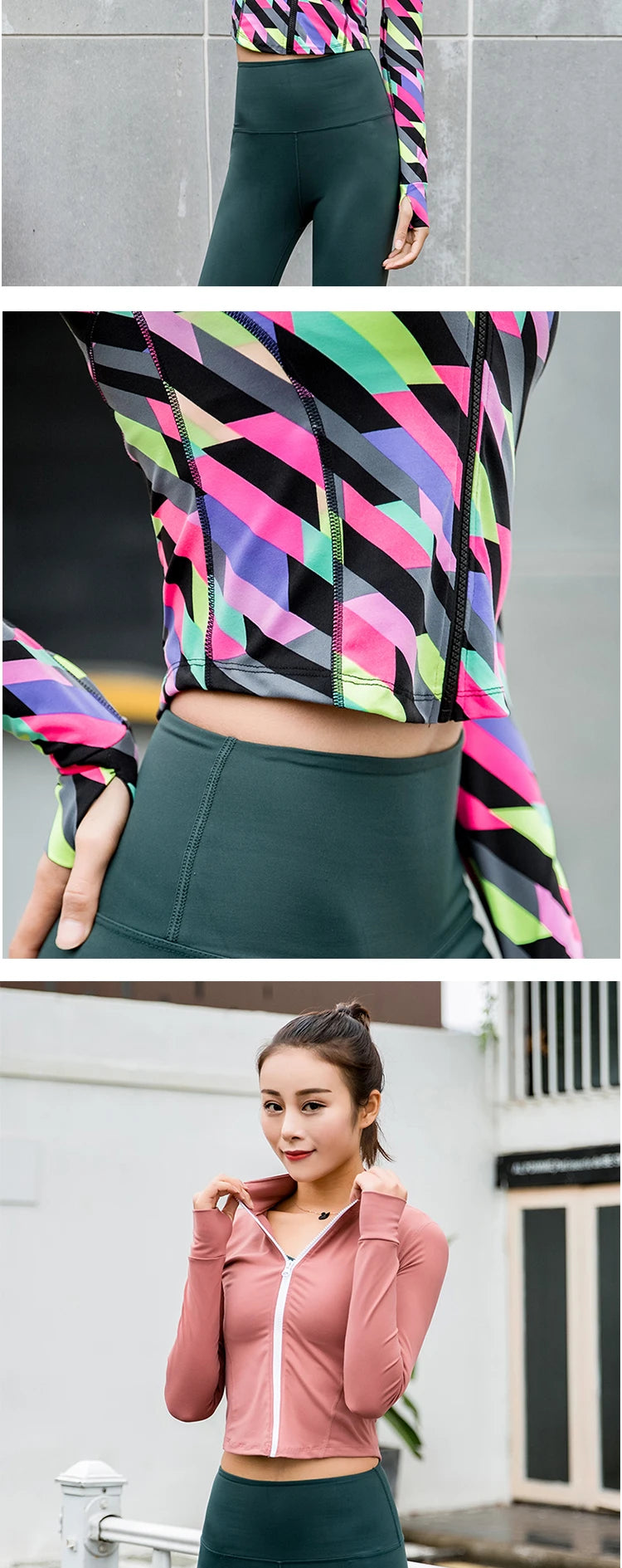 Women's Quick-Dry Zip-Up Jacket – Long Sleeve & High Collar