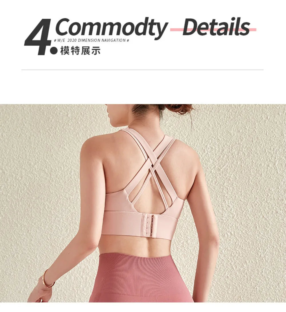 Push Up Bra Sports Bra With Back Closure