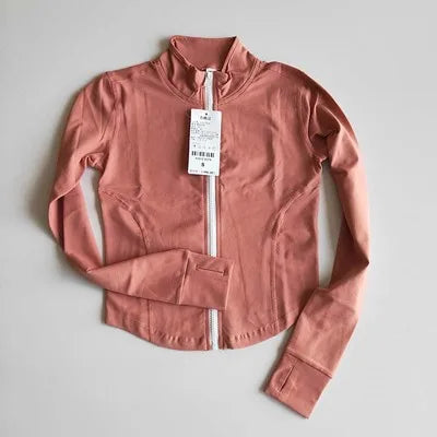 Women's Quick-Dry Zip-Up Jacket – Long Sleeve & High Collar
