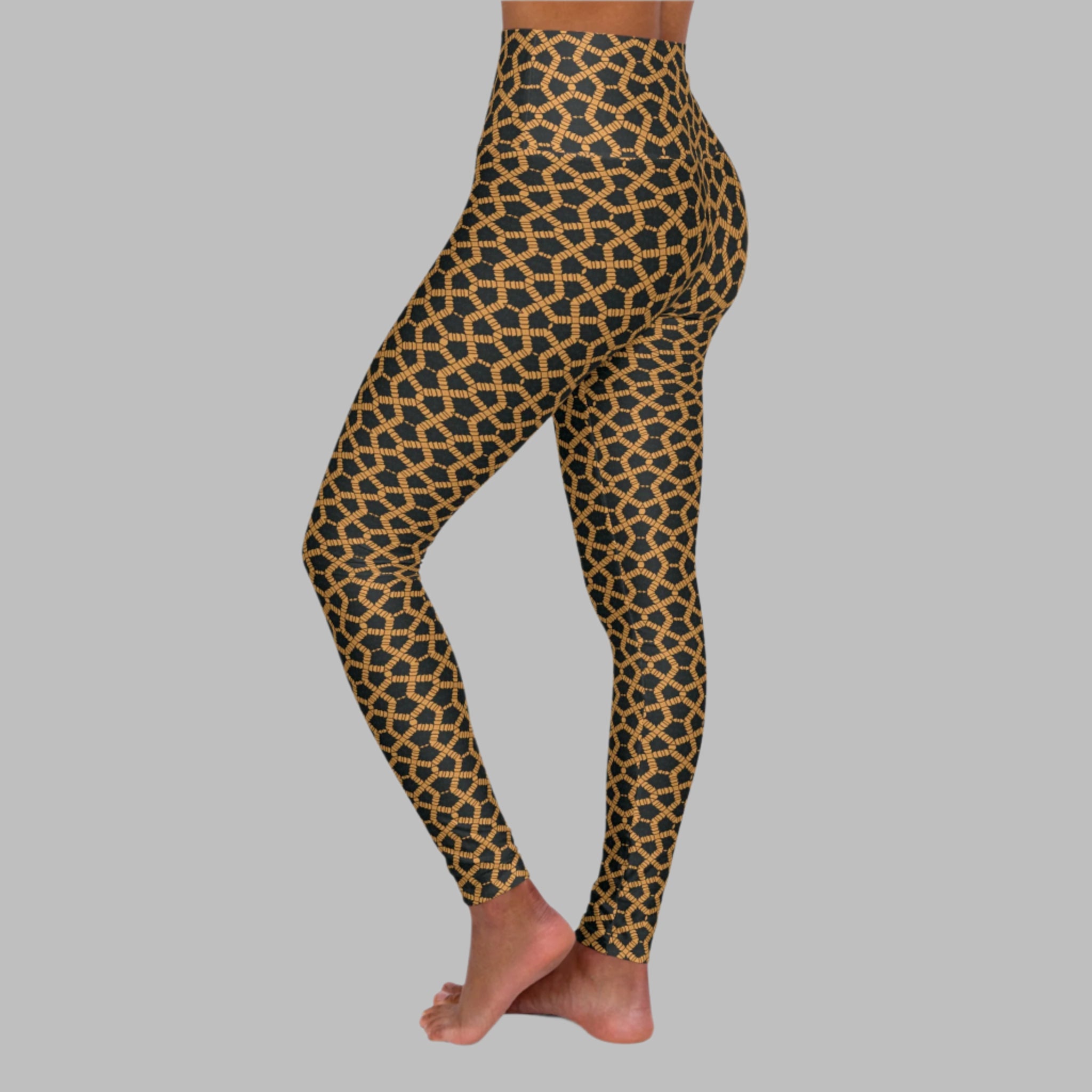 Chain On You! - High Waisted Yoga Leggings