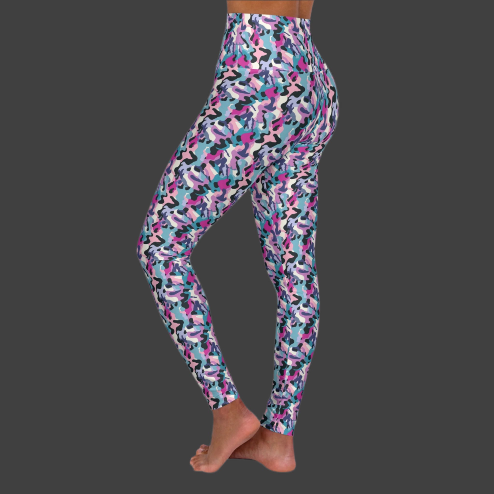 Lady Camouflage High Waisted Yoga Leggings