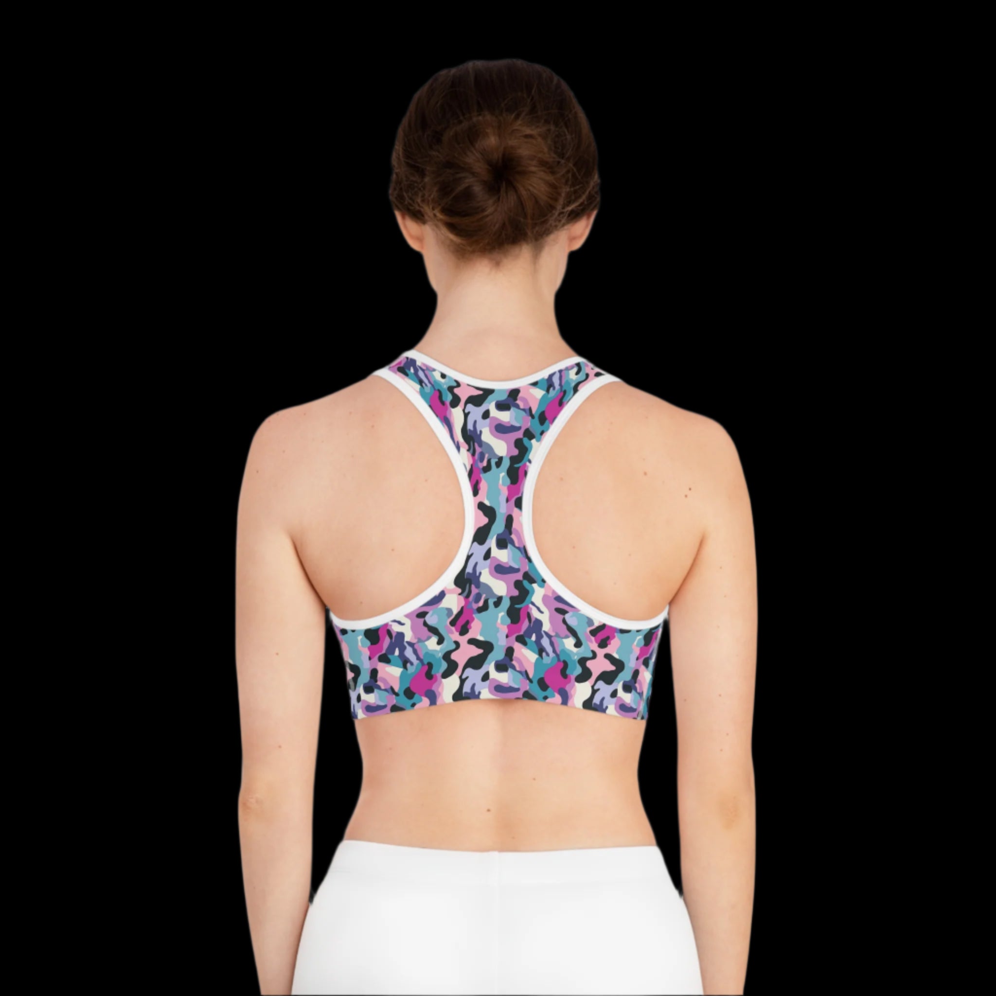 Lady Camouflage Seamed Sports Bra