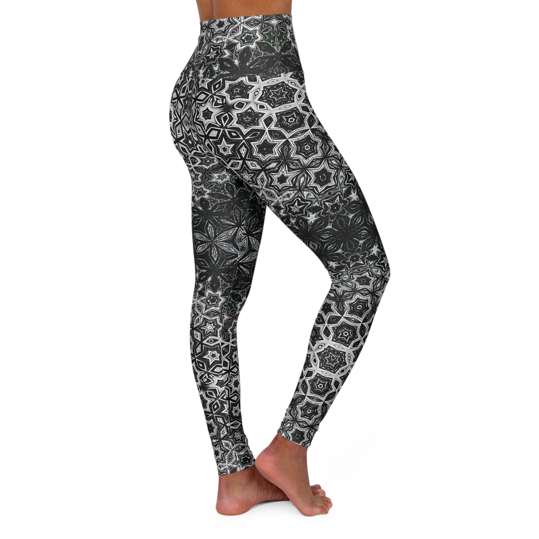 Graphite Glam - High Waisted Leggings