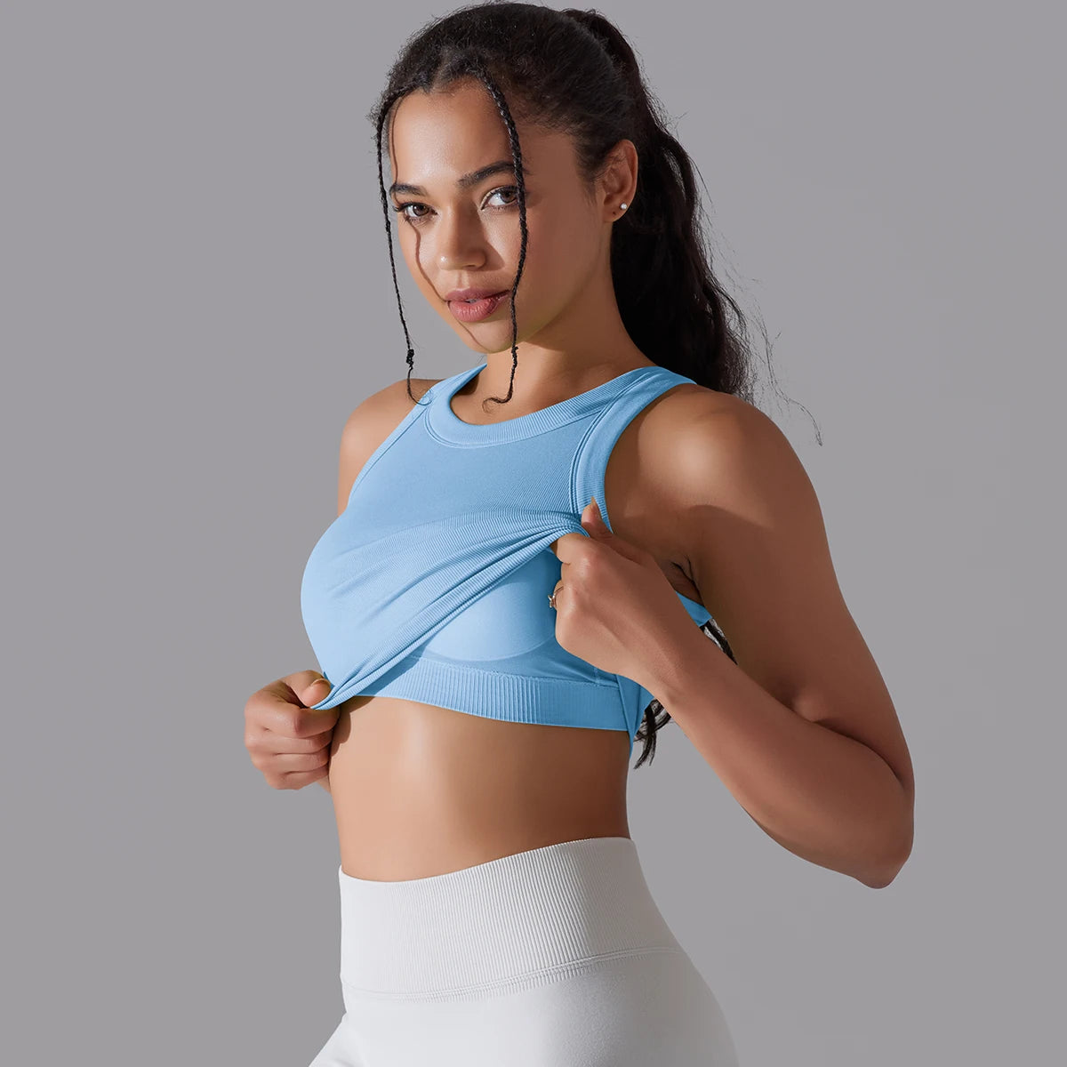 2 Tier High Impact Padded Sports Bralette