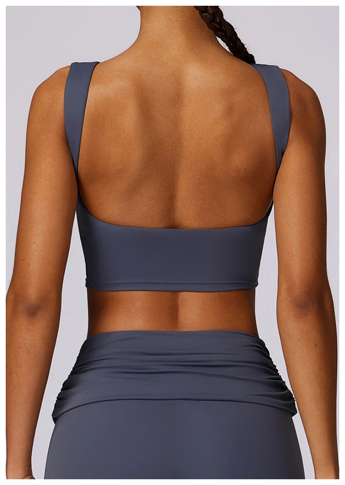 High Impact Open Back Support Tank To With Removable Pads