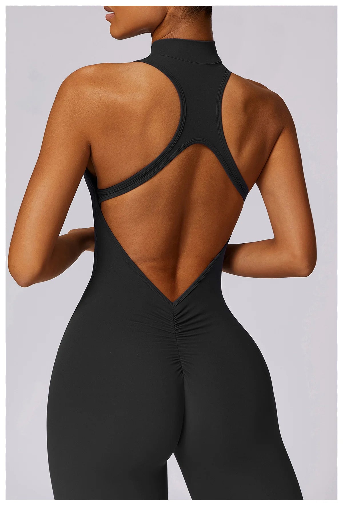 V Back One-piece Suit Women Sports Jumpsuit
