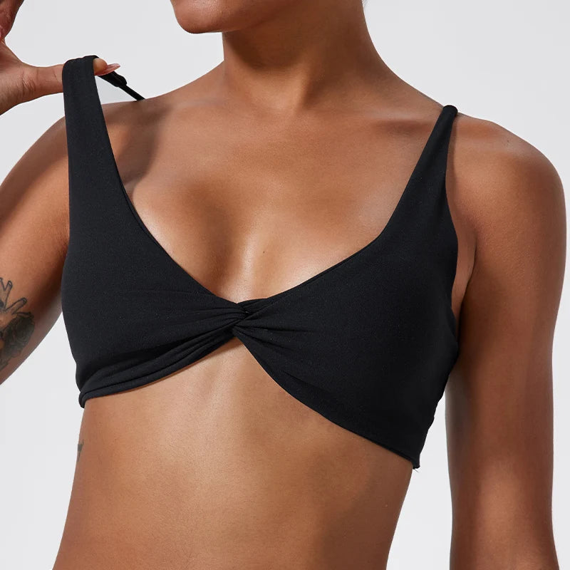 Shockproof Push- Up Sports Bra