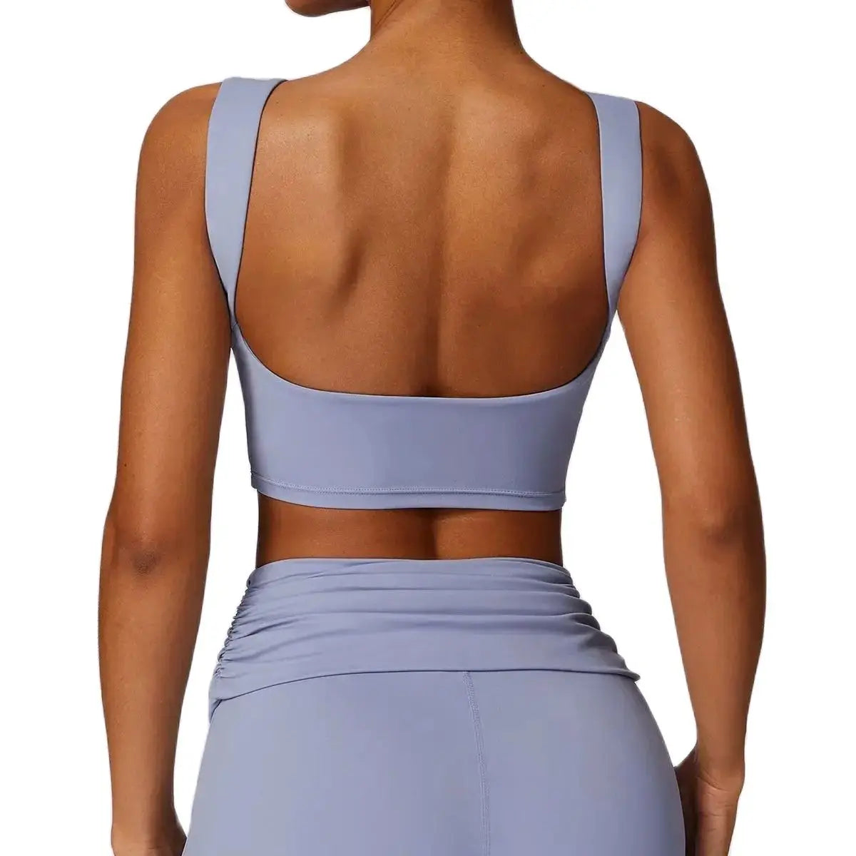 High Impact Open Back Support Tank To With Removable Pads