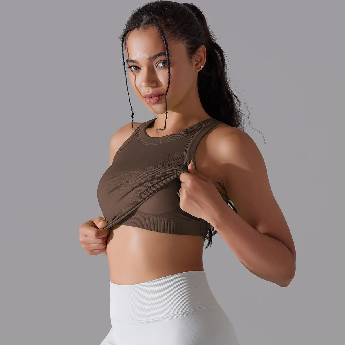 2 Tier High Impact Padded Sports Bralette