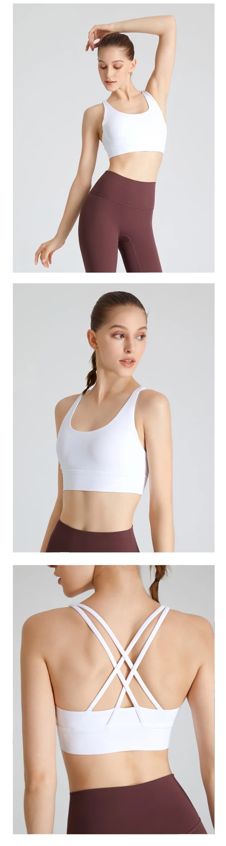 Fitness Sports Bra -  Triangle Backless