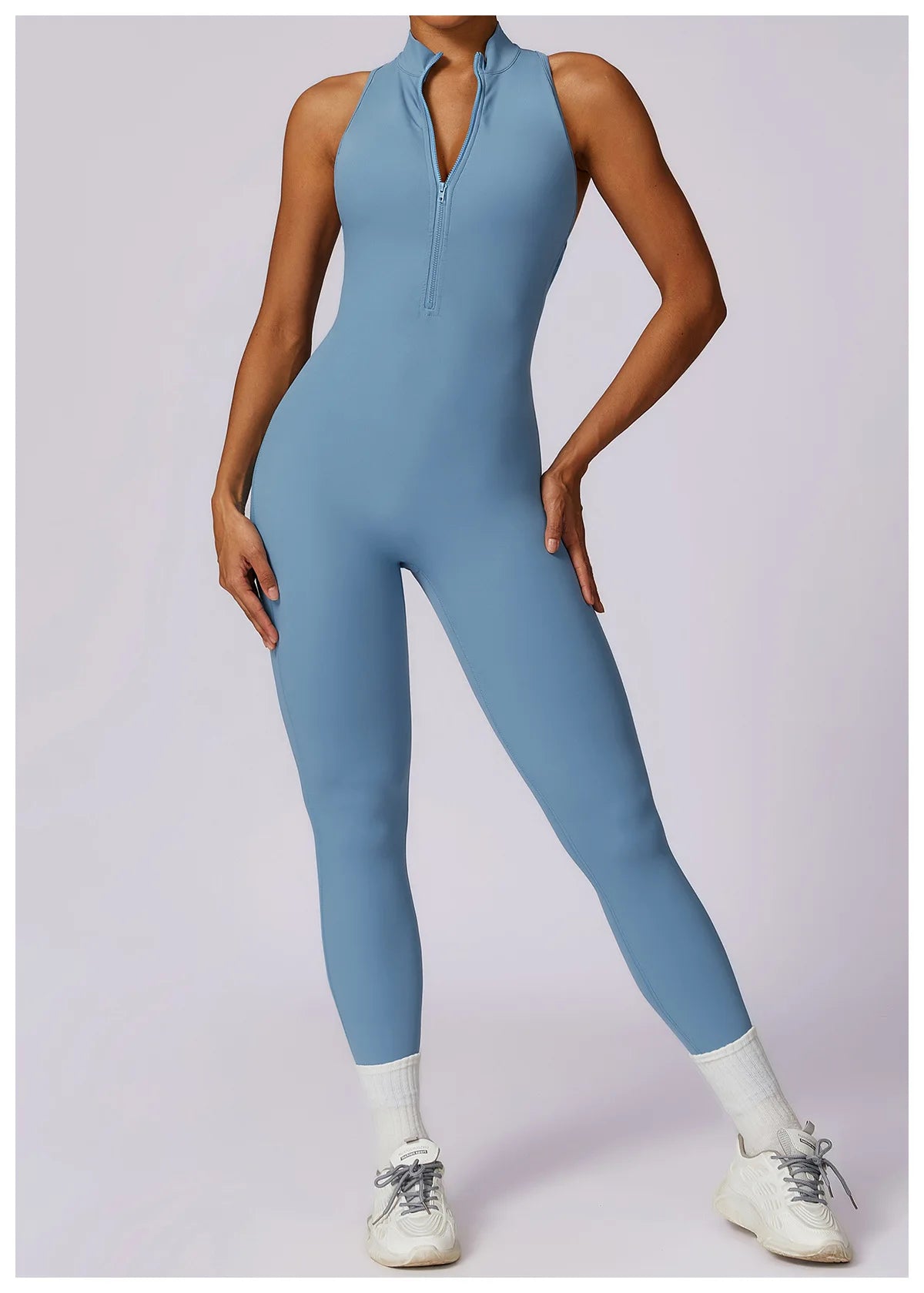 V Back One-piece Suit Women Sports Jumpsuit