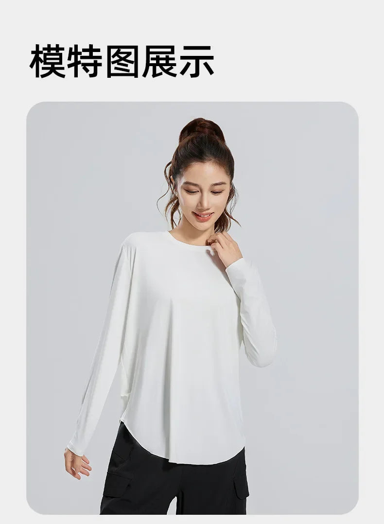 Round Neck Long Sleeve Loose Sweatshirt