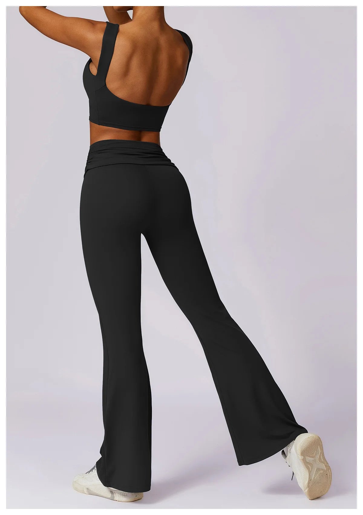Women's Seamless High Waist Leggings And Top