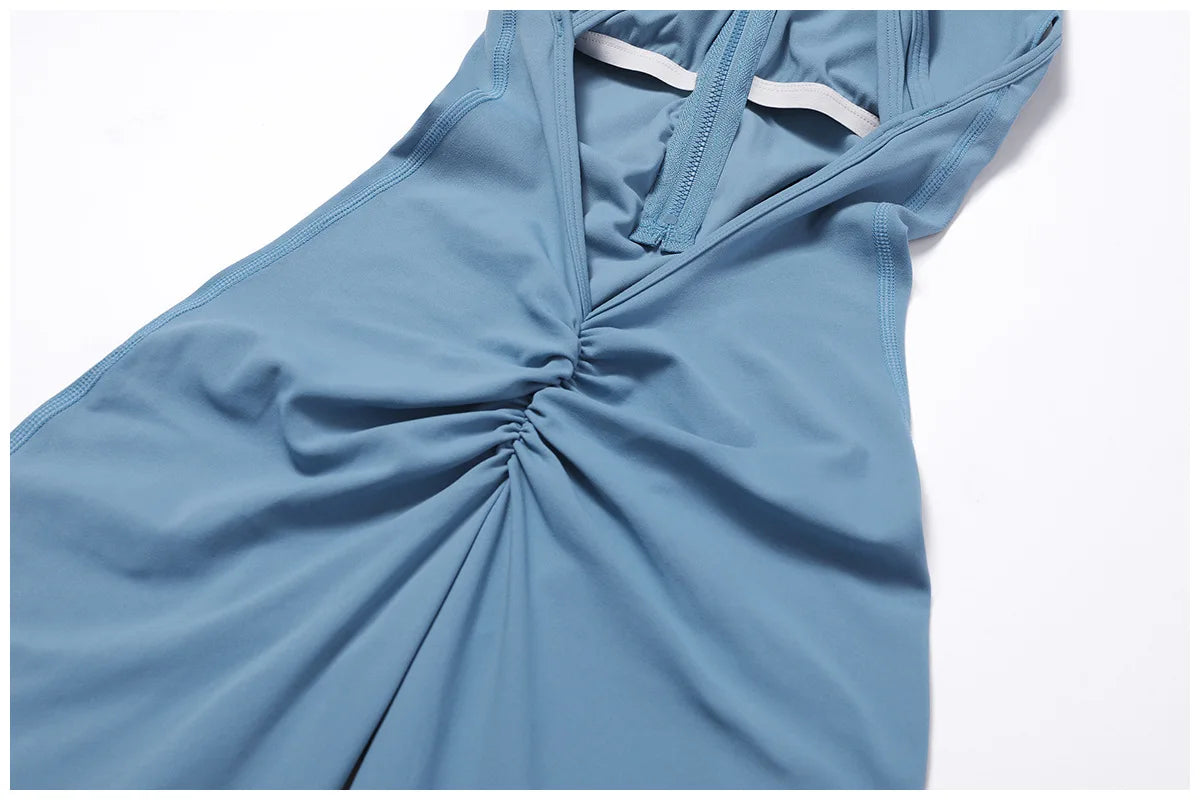 V Back One-piece Suit Women Sports Jumpsuit