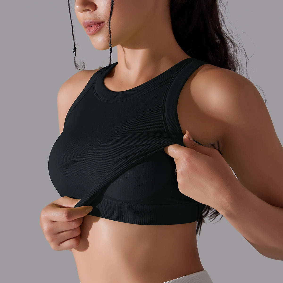 2 Tier High Impact Padded Sports Bralette