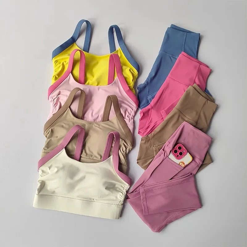 High-end 2PCS Bra and Legging Sports Sets