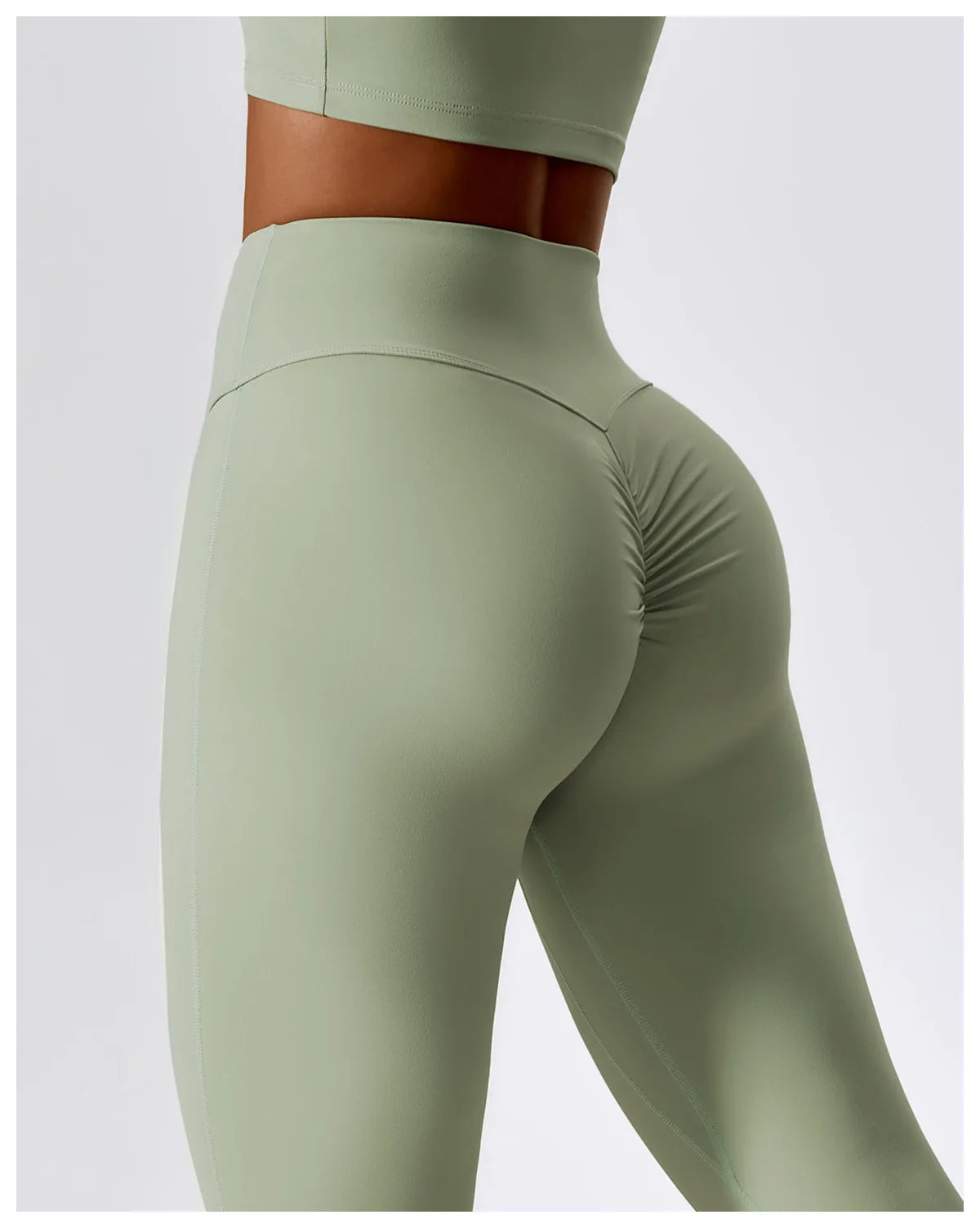 High Waisted Push Up Flared Leggings