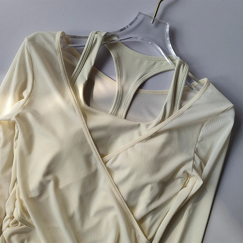 Mesh Sports Bra – 2-in-1 Quick-Dry Cover-Up