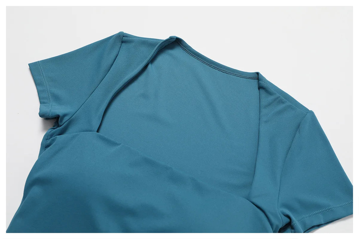 One Piece Short Sleeve Short Bodysuit