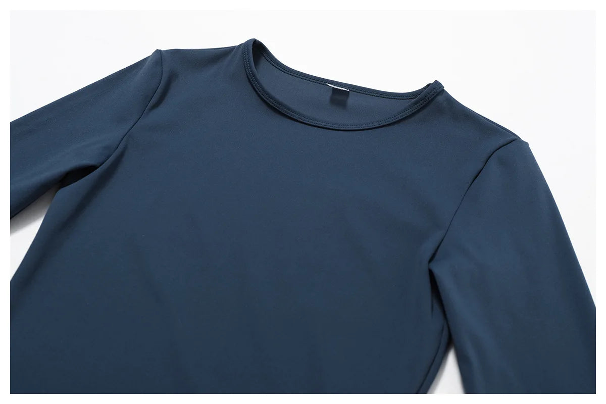 Solid Sports Top Long Sleeve Quick Dry