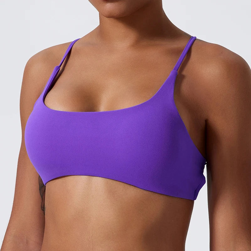 Super Soft Back Cross  Sports Bra