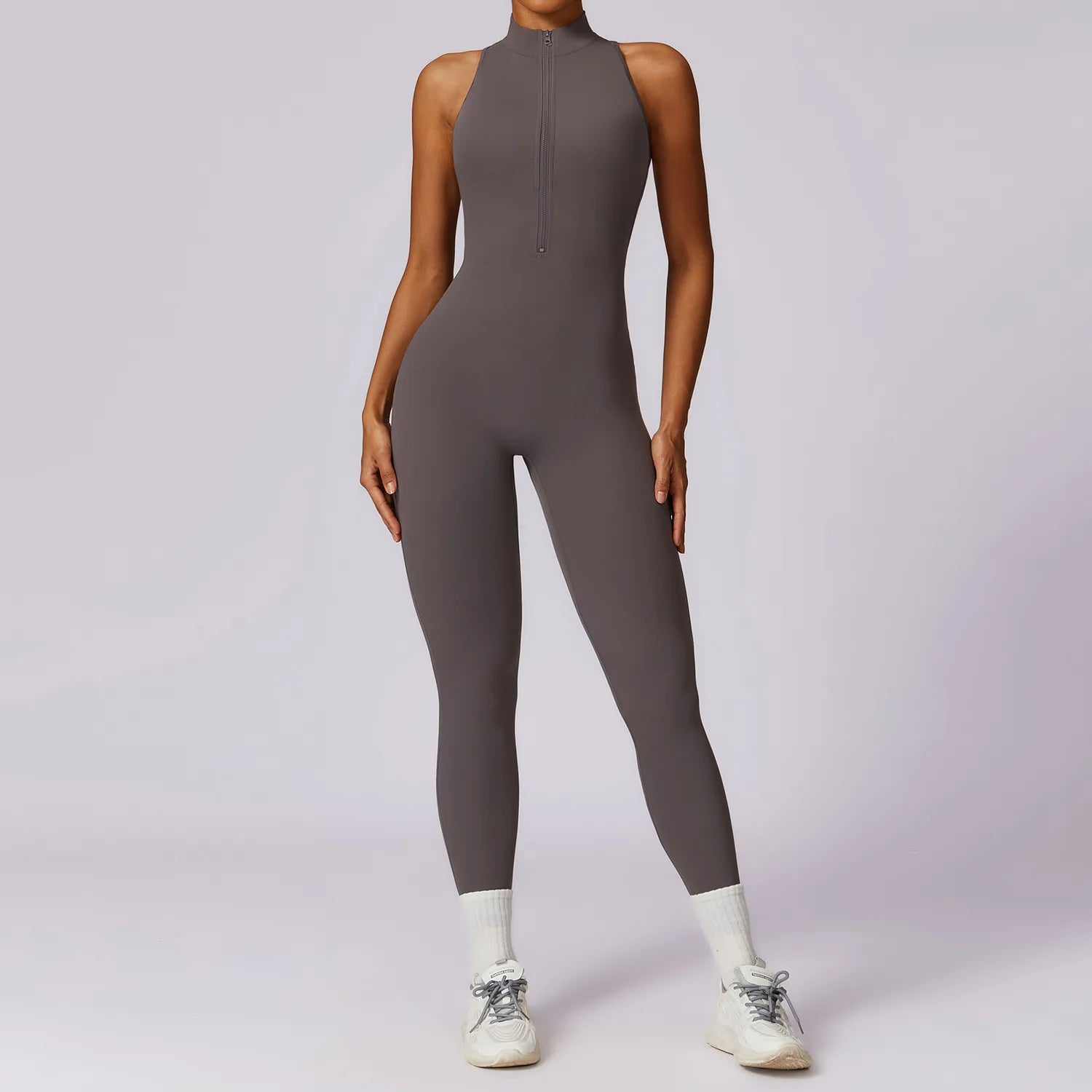 V Back One-piece Suit Women Sports Jumpsuit