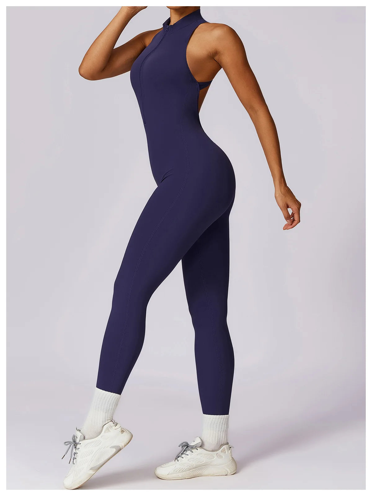 V Back One-piece Suit Women Sports Jumpsuit