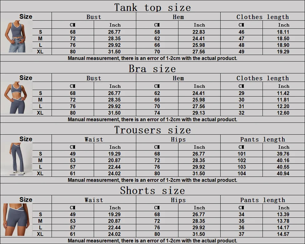 2PCS Women's Sport Bra and Leggings Set