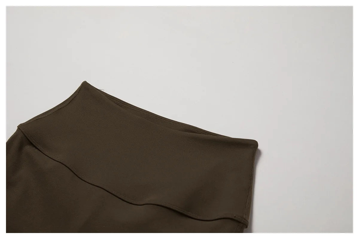 High Waisted Push Up Flared Leggings