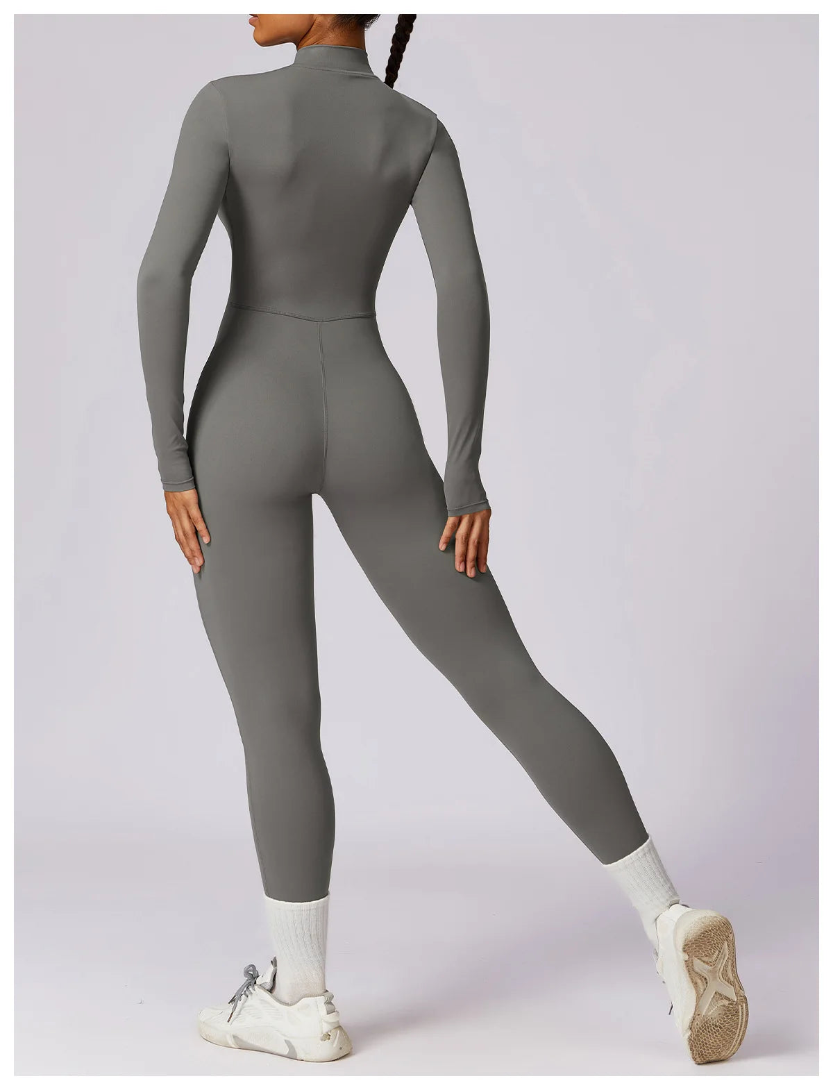 Zippered Sports Jumpsuit