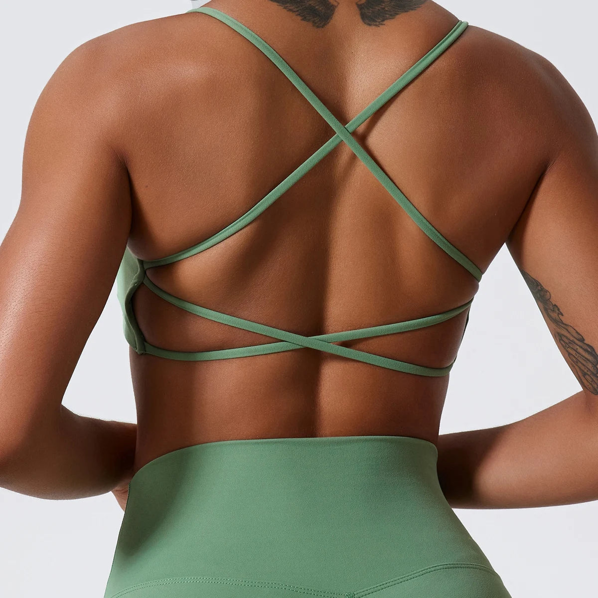 Super Soft Back Cross  Sports Bra
