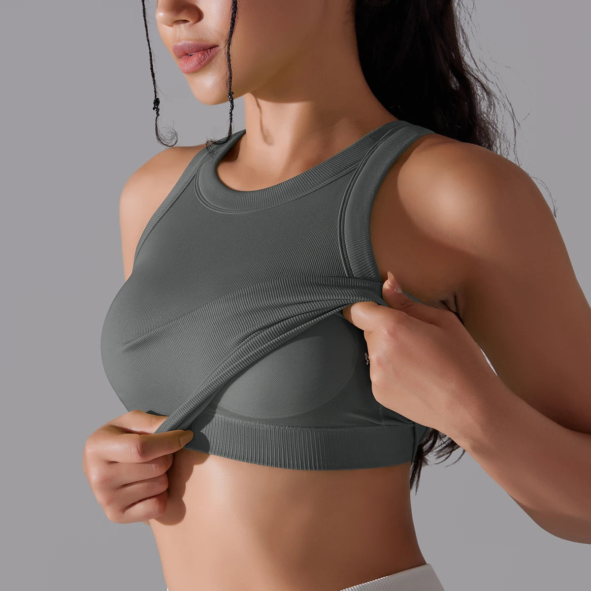 2 Tier High Impact Padded Sports Bralette
