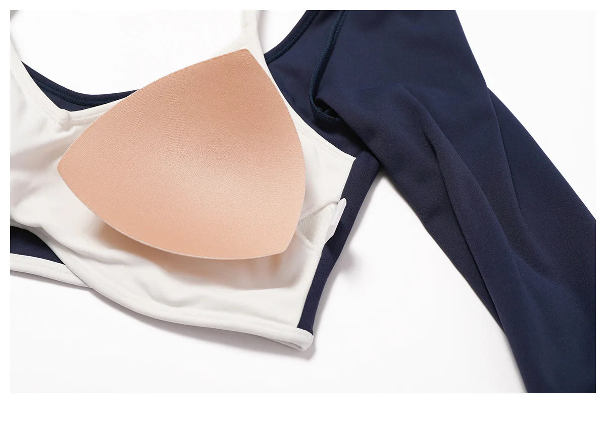 Women's Long-Sleeve Top – Square Neck & Strappy Back