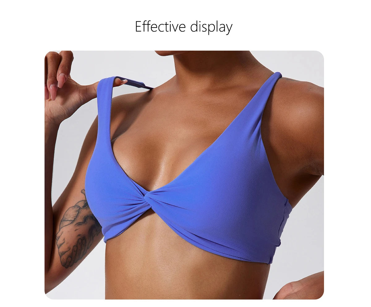 Shockproof Push- Up Sports Bra