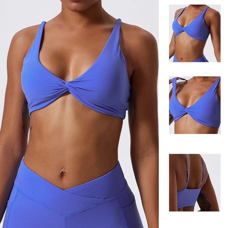 Shockproof Push- Up Sports Bra